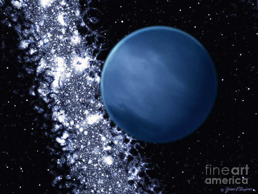Planet Riding the Stream of Stars Digital Art by Jim  Plaxco