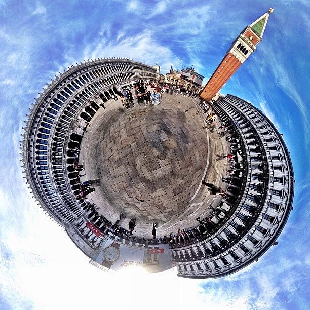 Beautiful Photograph - Planet St. Marks Square, Venice by Joshua Johnson