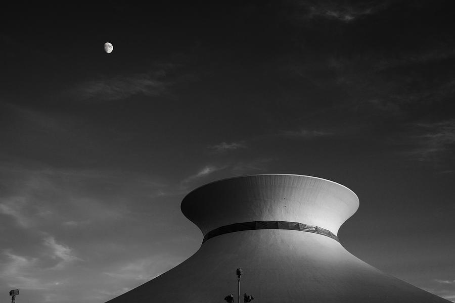 Planetarium and Moon Photograph by Scott Rackers