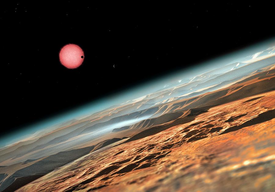 Planetary Atmosphere In Trappist-1 System Photograph by European Southern Observatory/m. Kornmesser/science Photo Library