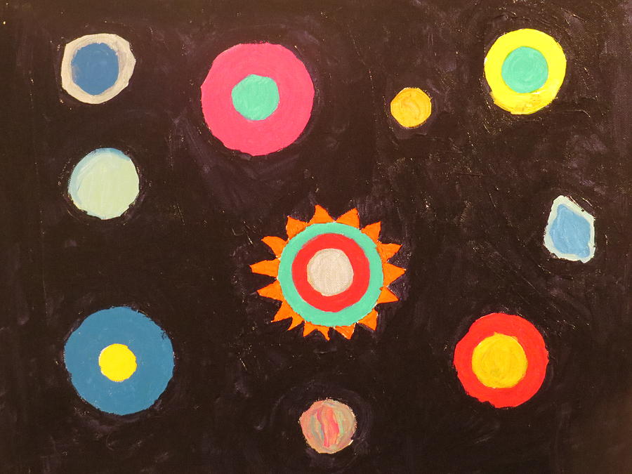 Space Painting - Planetary Motion by Ronald Weatherford