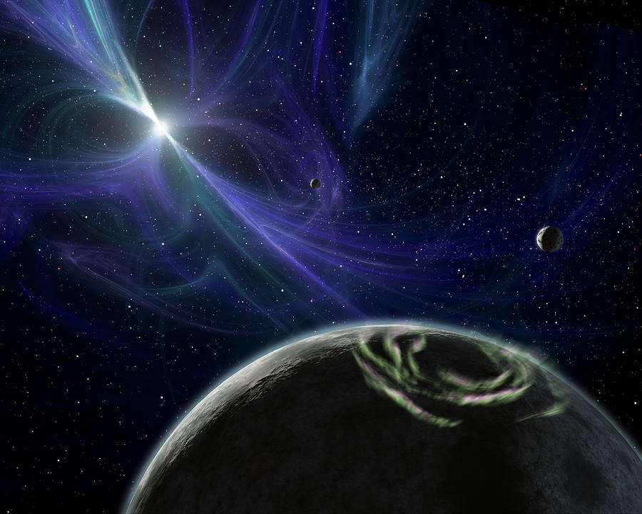 Space Photograph - Planets Orbiting A Pulsar by Jpl-caltech/nasa/science Photo Library