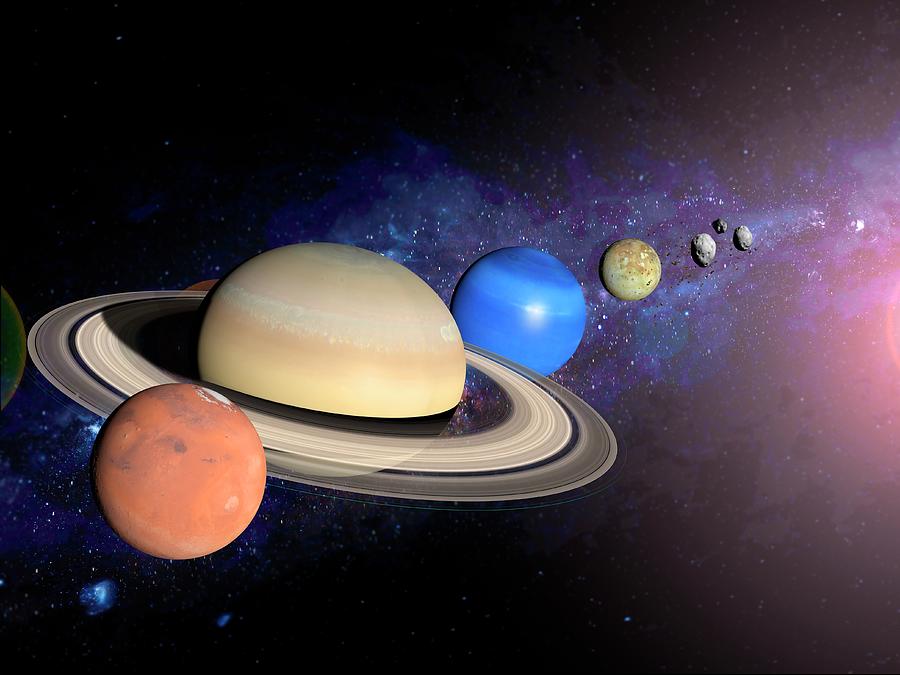 Planets Photograph by Ramon Andrade 3dciencia/science Photo Library ...