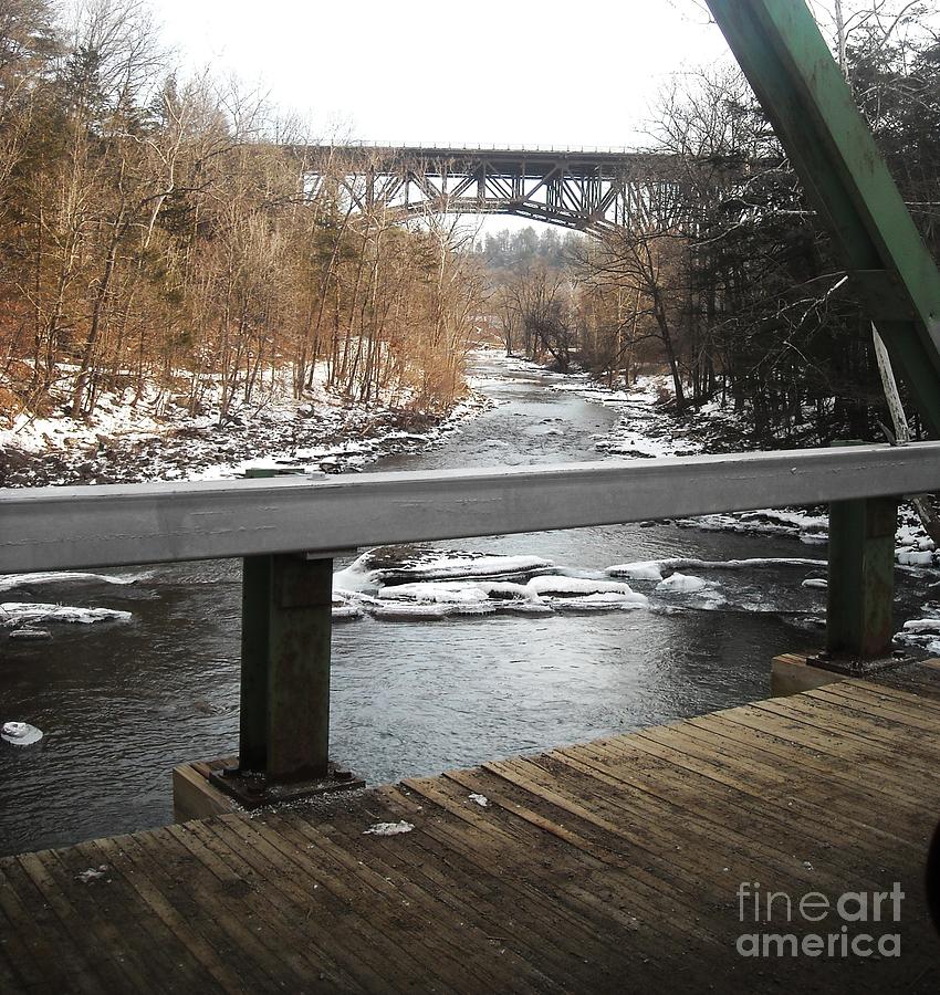 Plank Bridge Catskill NY Photograph by Ellen Levinson