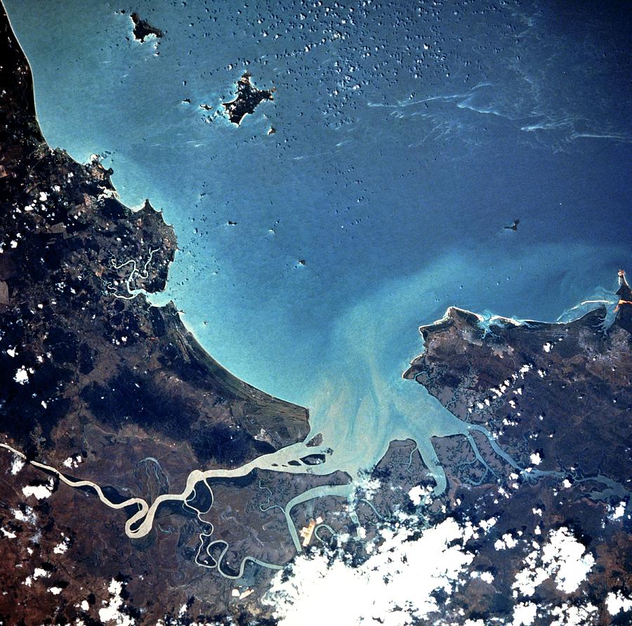 Plankton Bloom Off The Queensland Coast Photograph by Nasa/science Photo Library