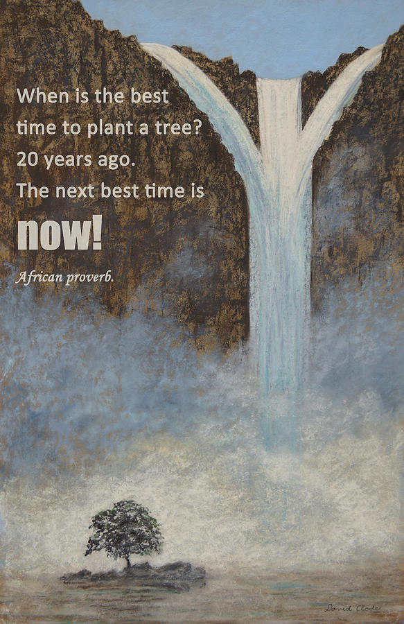 Plant A Tree Painting by David Clode