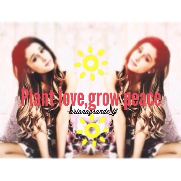 Arianagrande Photograph - ☀️plant Love,grow Peace by Cherlee Games