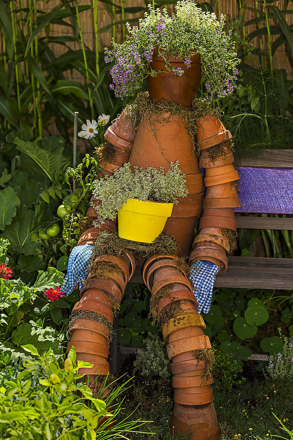 Planter Pot Man Photograph by Garry Gay