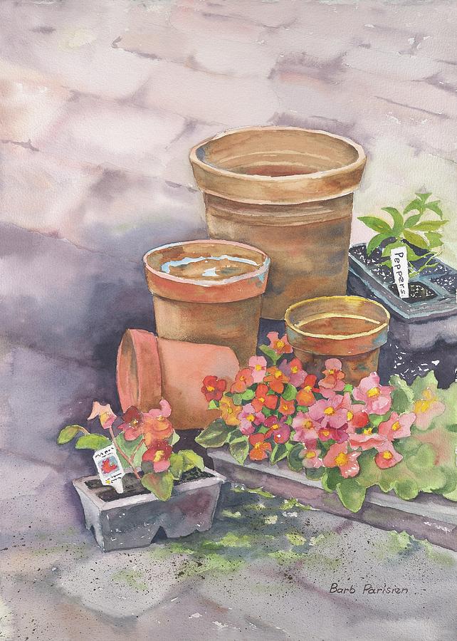 Planting Time Painting by Barbara Parisien