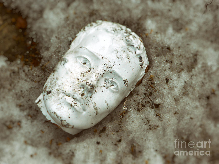 City Photograph - Plaster Face On Sooty Snow by Mark Thomas