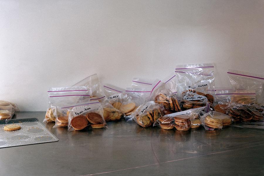Plastic Bags Of Cookies Photograph by Romulo Yanes