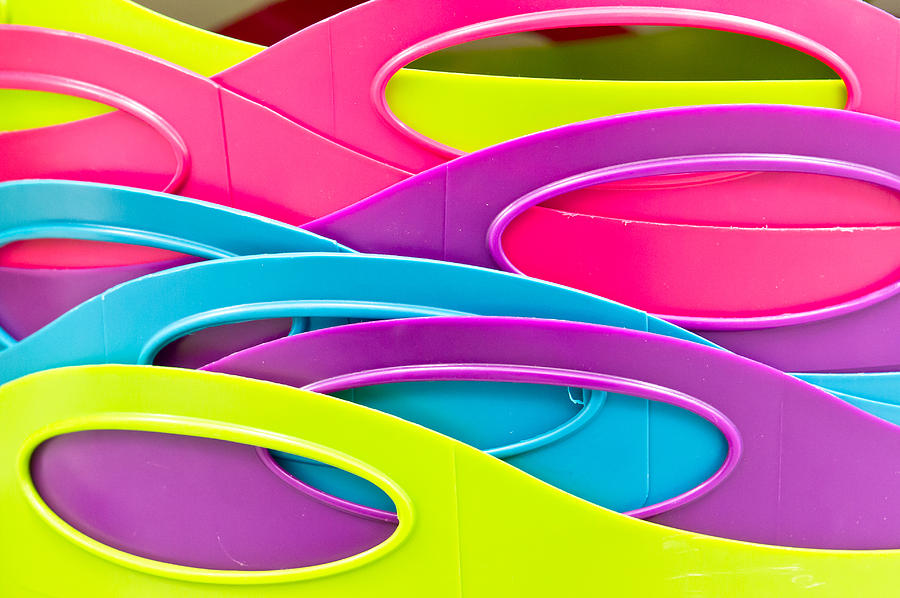 Abstract Photograph - Plastic tubs by Tom Gowanlock