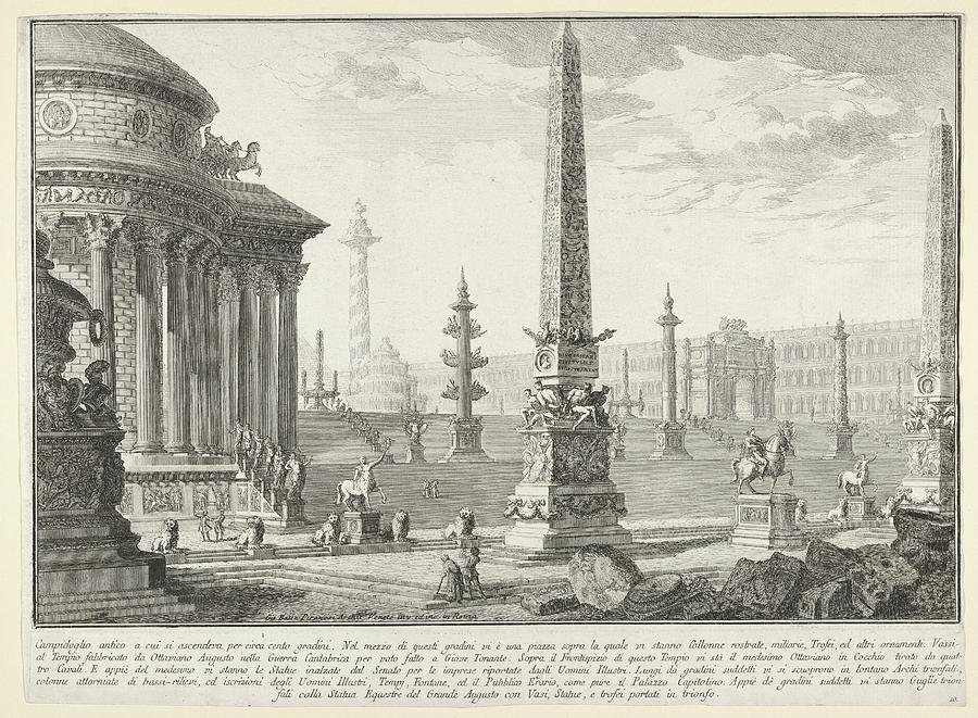 Plate 10 The Ancient Capitol Ascended Drawing by Giovanni Battista ...