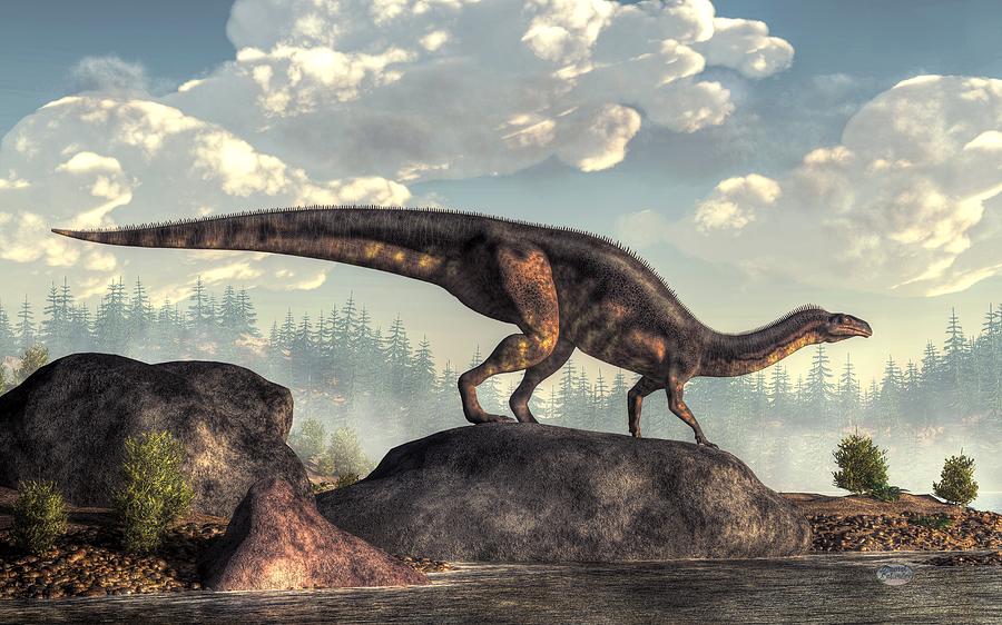 Plateosaurus Digital Art by Daniel Eskridge