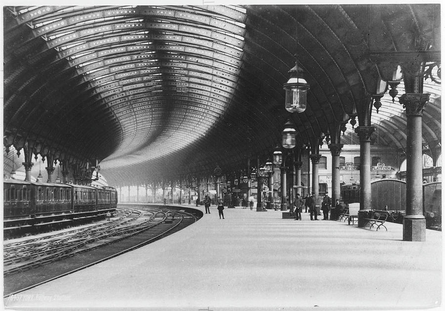 Platform At York Railway Station Photograph by Mary Evans Picture ...