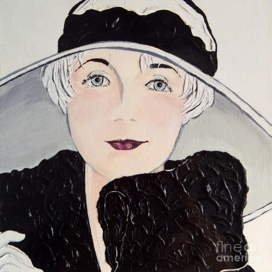 Portrait Painting - Platinum Chic by Barbara Chase