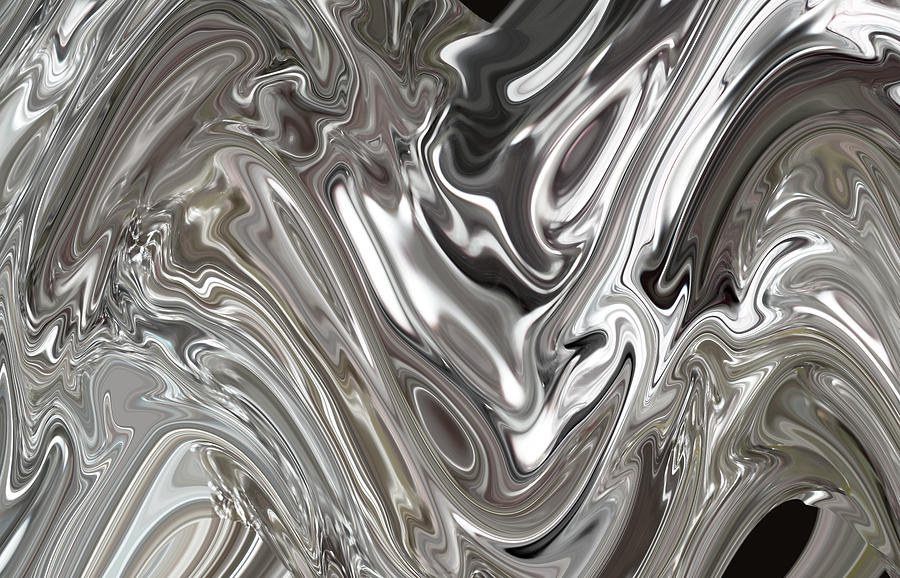 Platinum Swirl Digital Art by Ginny Schmidt