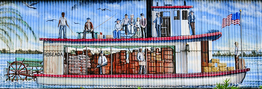 Palatka boat mural Photograph by David Lee Thompson