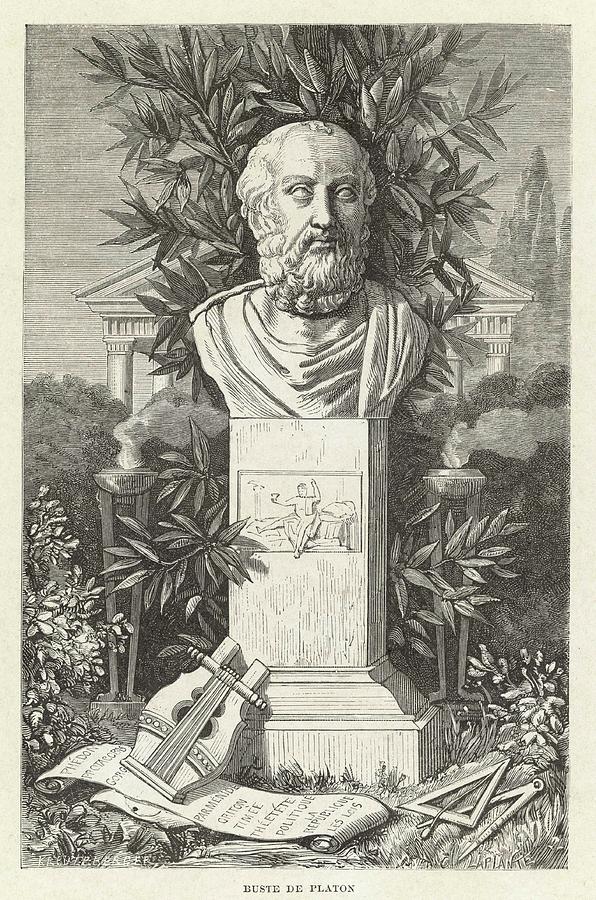 Plato Also Known As Aristocles Greek Drawing by Mary Evans Picture
