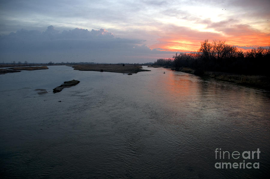 Platte River, Nebraska Photograph by Mark Newman
