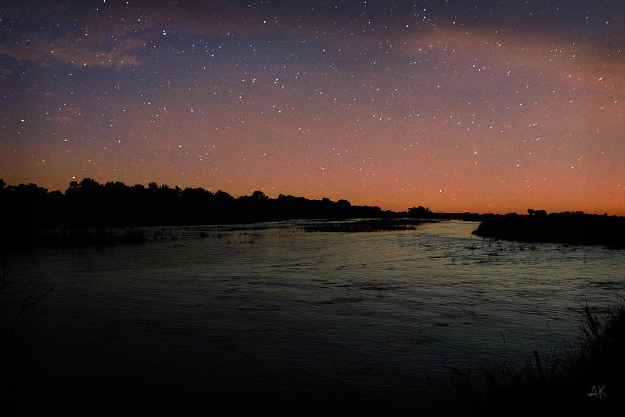 Platte River Photograph - Platte River - Starry Night by Andrea Kelley
