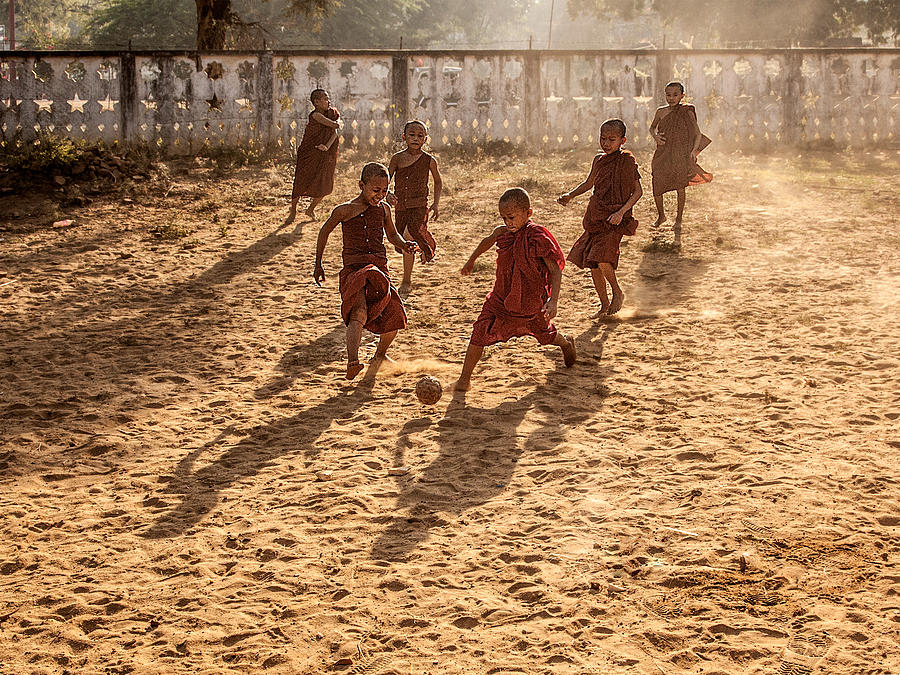 Football Photograph - Play Is Equally Important As Pray by Joe B N