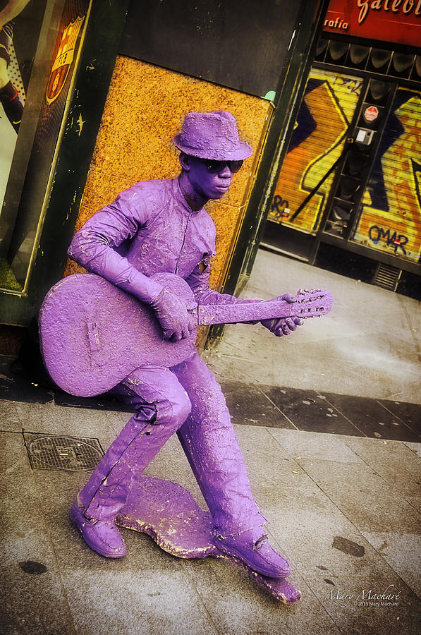 Play the Music - Madrid Photograph by Mary Machare