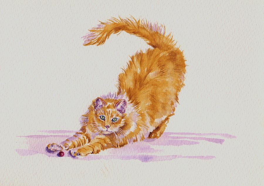 Play with me...please Painting by Debra Hall