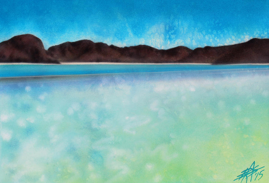 Playa Balandra Painting by Robin Street-Morris