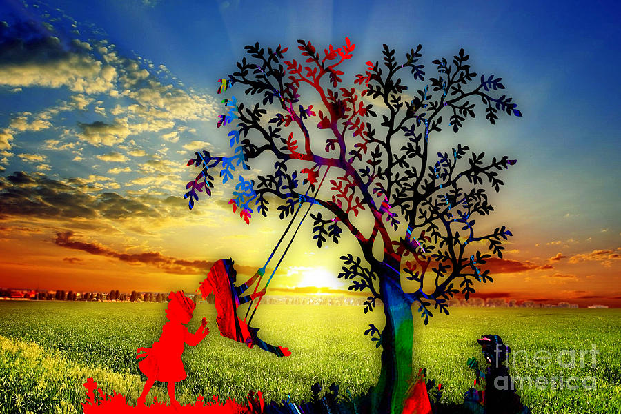 Playful At Sunset Mixed Media by Marvin Blaine