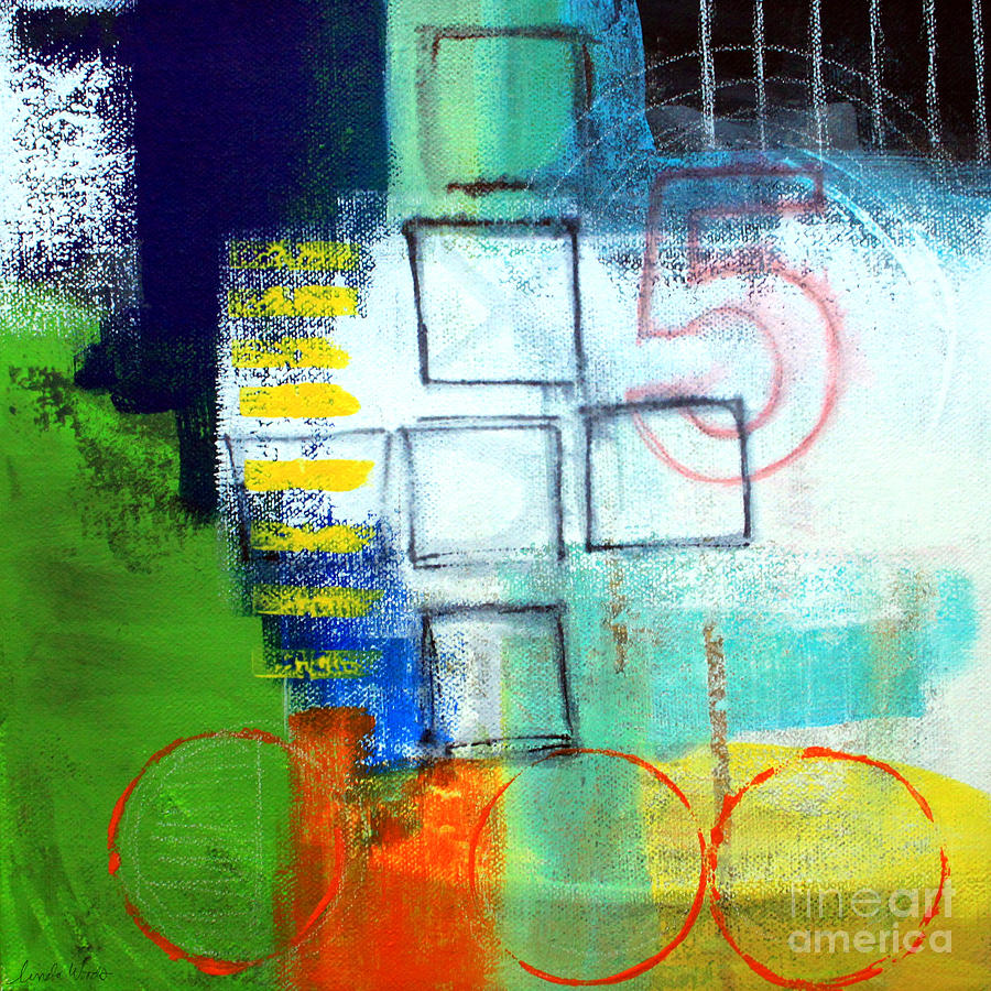 Abstract Painting - Playground by Linda Woods