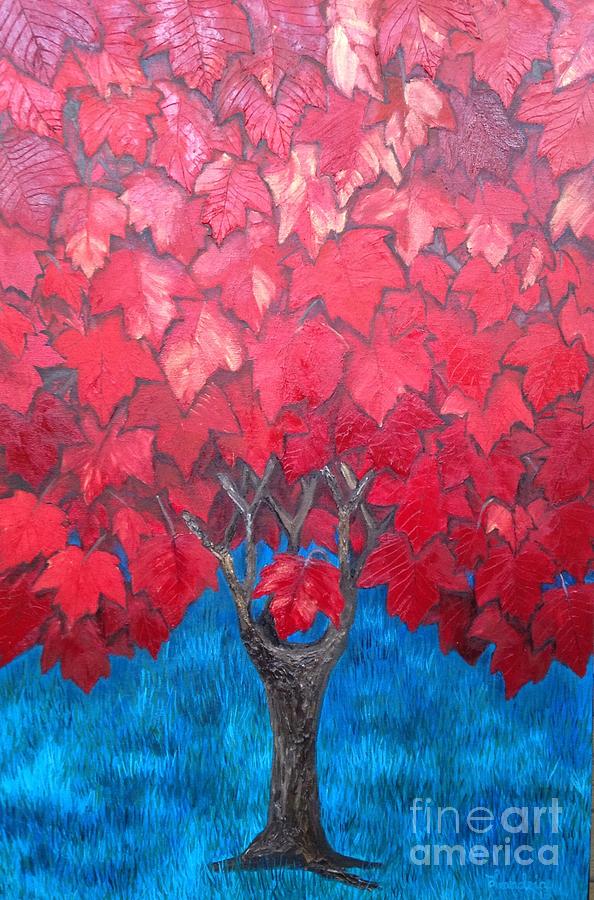 Playground tree Painting by Leandria Goodman