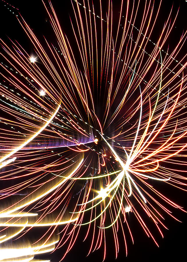 Playin With Fireworks Photograph by Michael Nowotny