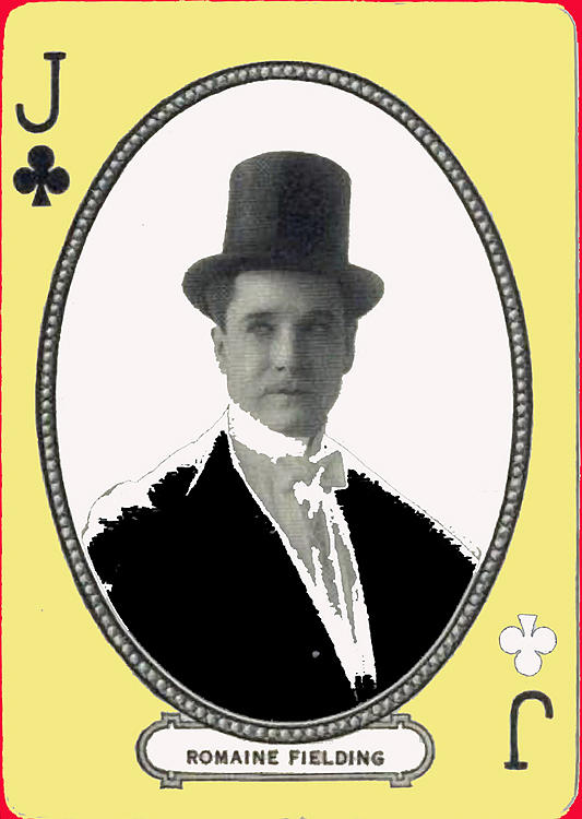 Playing card of actor and director Romain Fielding unknown date-2008 Photograph by David Lee Guss
