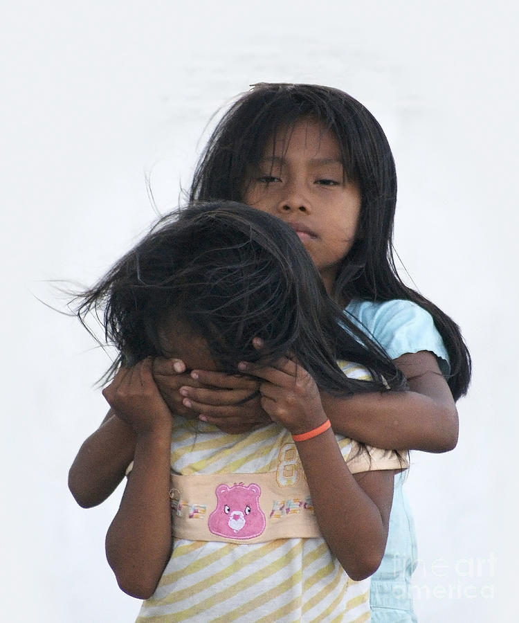 playing children in Panama City Photograph by Rudi Prott