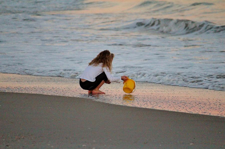 Beach Photograph - Playing In The Ocean by Cynthia Guinn