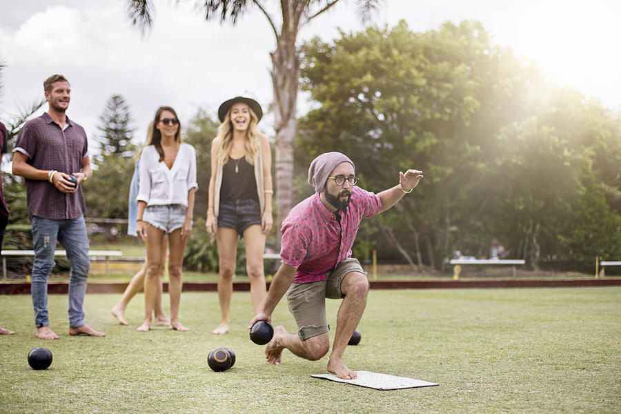 Playing Lawn Bowling Photograph by Xavierarnau
