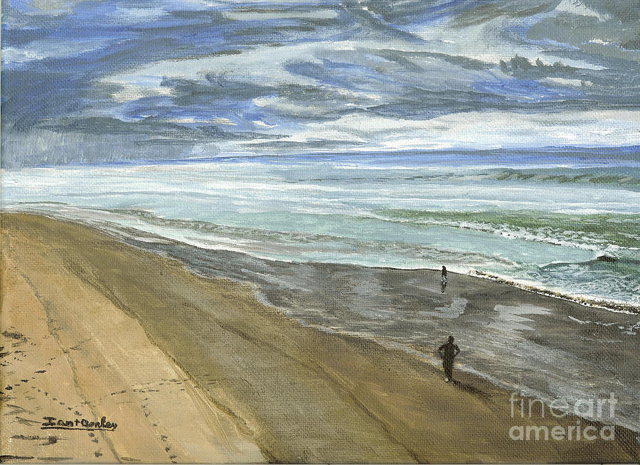 Landscape Painting - Playing on the Oregon Coast by Ian Donley