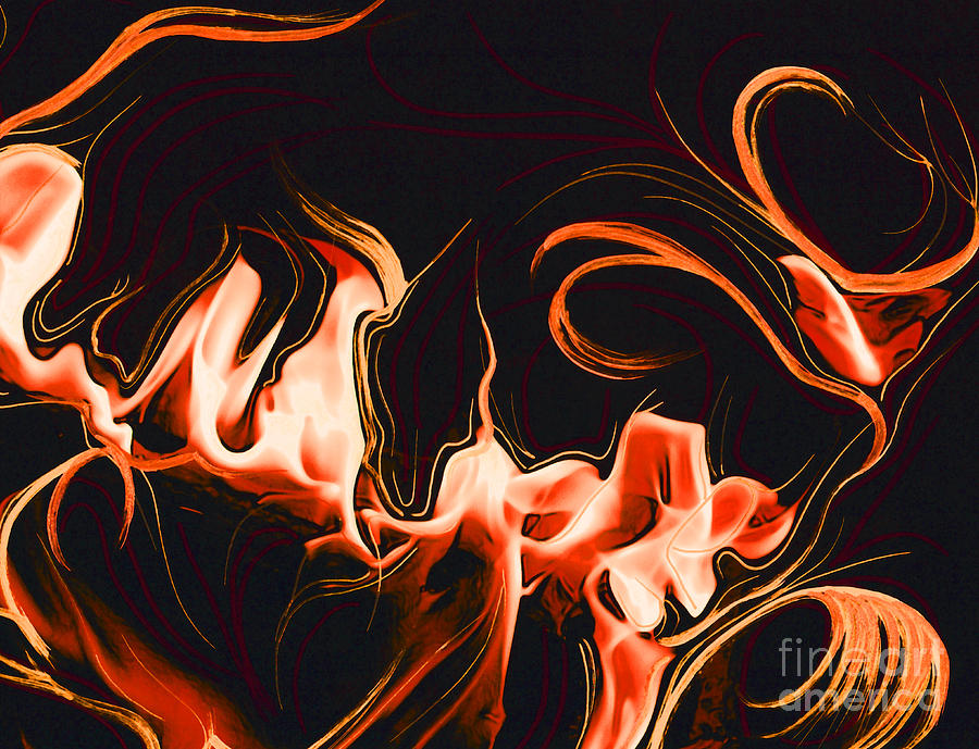 Playing with Fire 1 Mixed Media by First Star Art