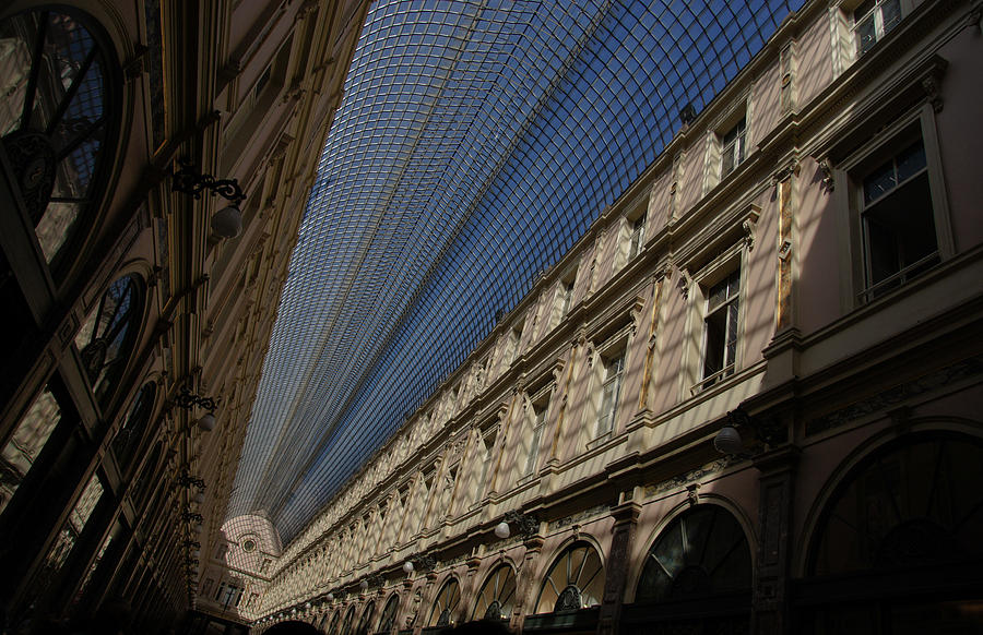 Playing With The Shadows - Brussels Belgium Royal Galleria Photograph by Georgia Mizuleva