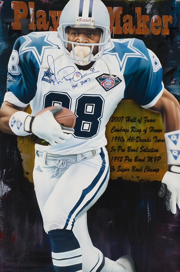 Michael Irvin Signed Cowboys Jersey Inscribed Playmaker