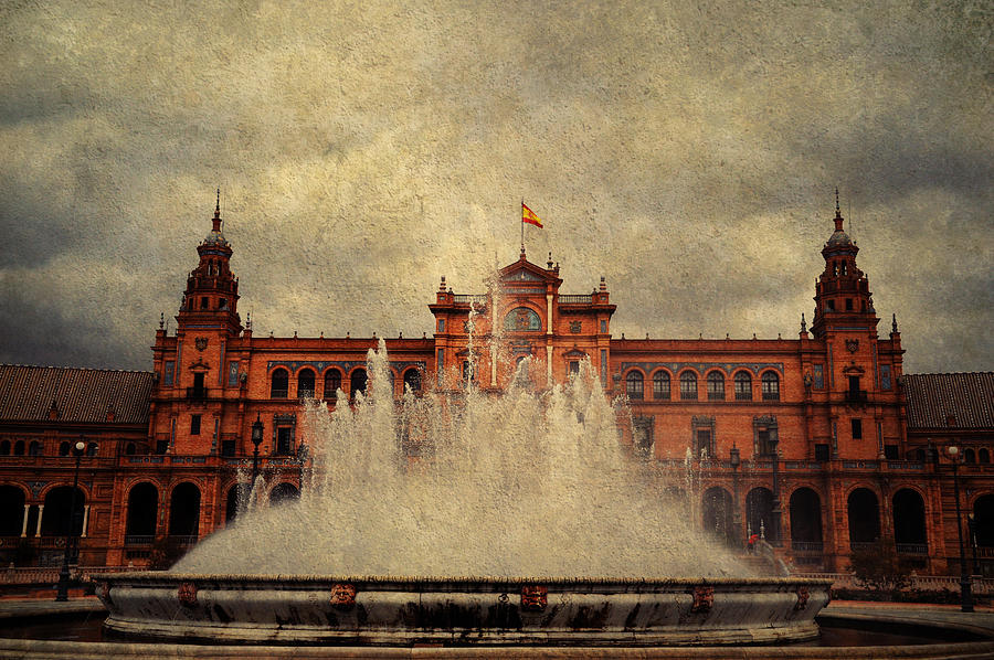 Plaza de Espana. Seville Photograph by Jenny Rainbow
