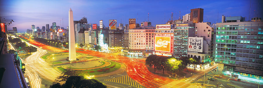 Sign Photograph - Plaza De La Republica, Buenos Aires by Panoramic Images