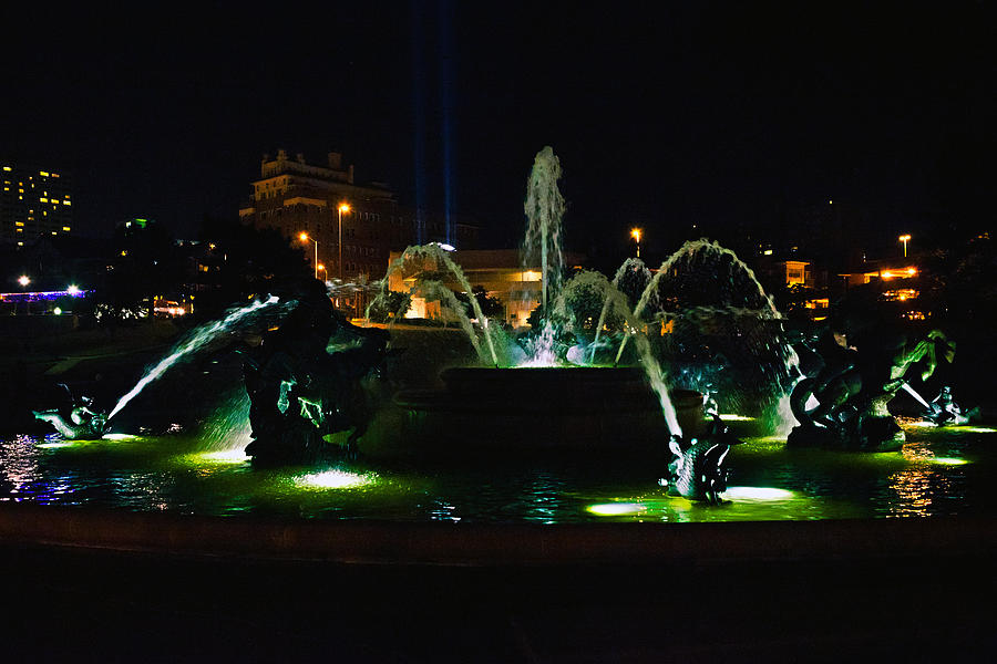 Plaza Fountain Photograph by Sennie Pierson