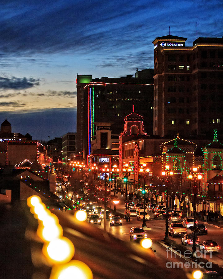 Plaza Lights Kansas City Tall Photograph by Kevin Anderson Plaza Lights Kansas City Tall Photograph by Kevin Anderson
