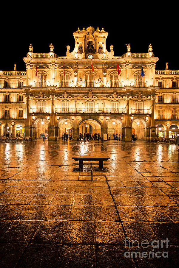 Architecture Photograph - Plaza Mayor in Salamanca by JR Photography