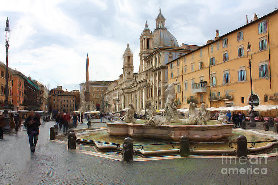 Plaza Navona Photograph by Tom Griffithe
