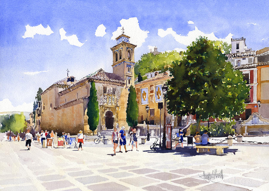 Architecture Painting - Plaza Nueva by Margaret Merry