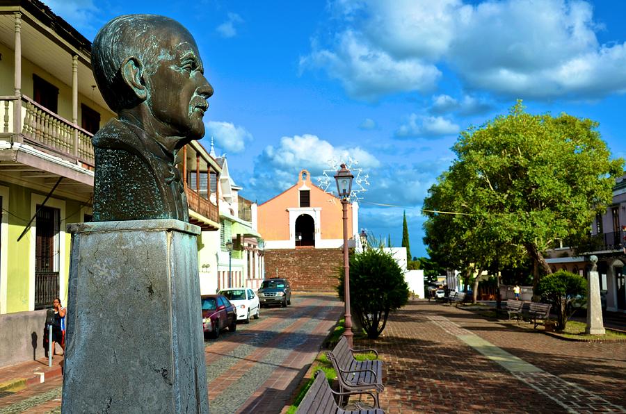 Plaza Santo Domingo Bust Photograph by Ricardo J Ruiz de Porras