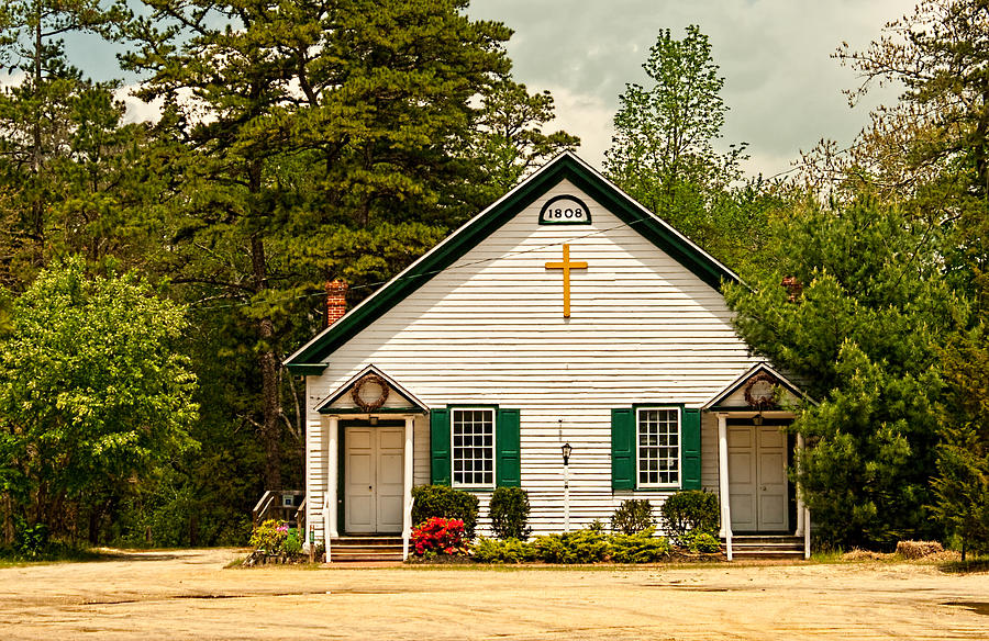 Pleasant Mills Church Photograph by Kristia Adams